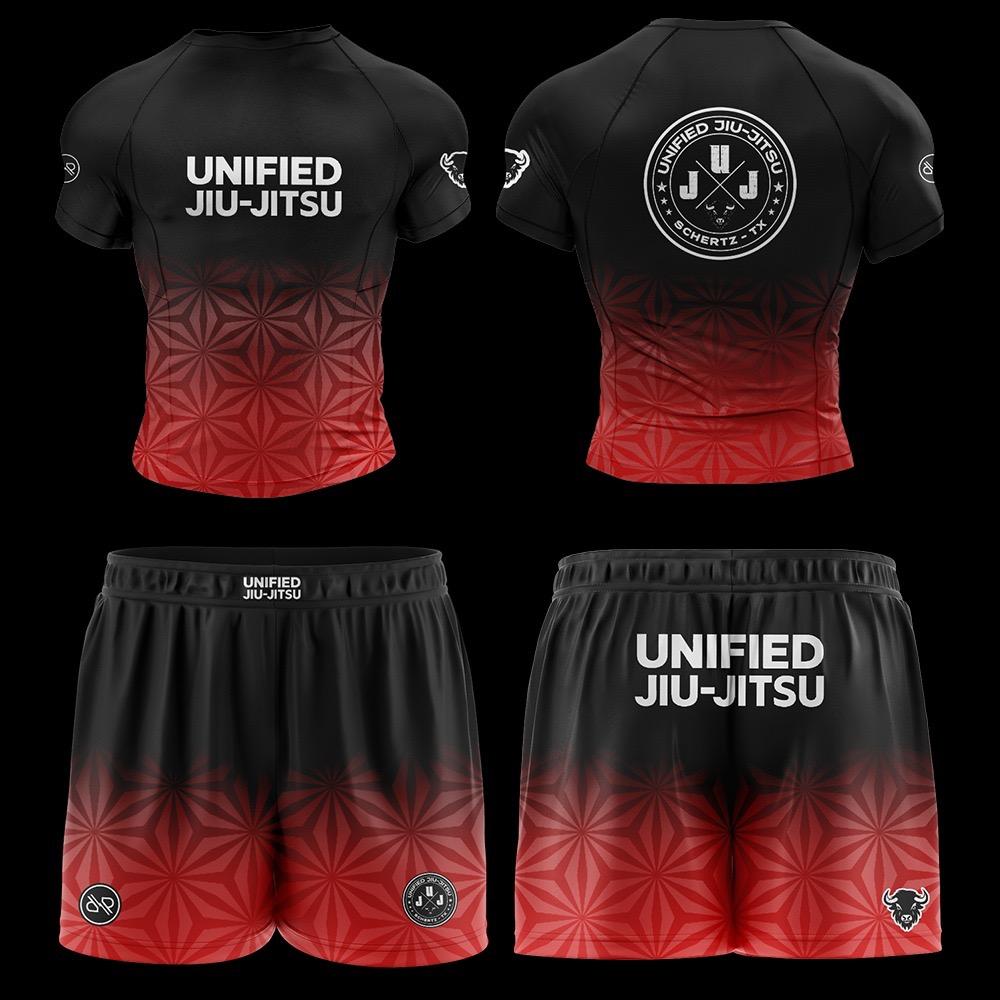 Competition Rash Guard - Red/Black